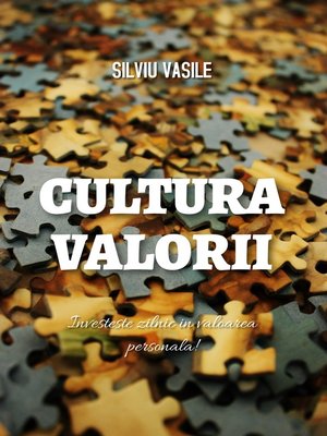 cover image of Cultura Valorii